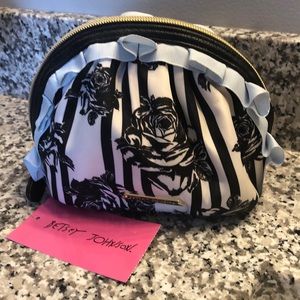 Betsey Johnson Small Ruffle Cosmetic Bag
